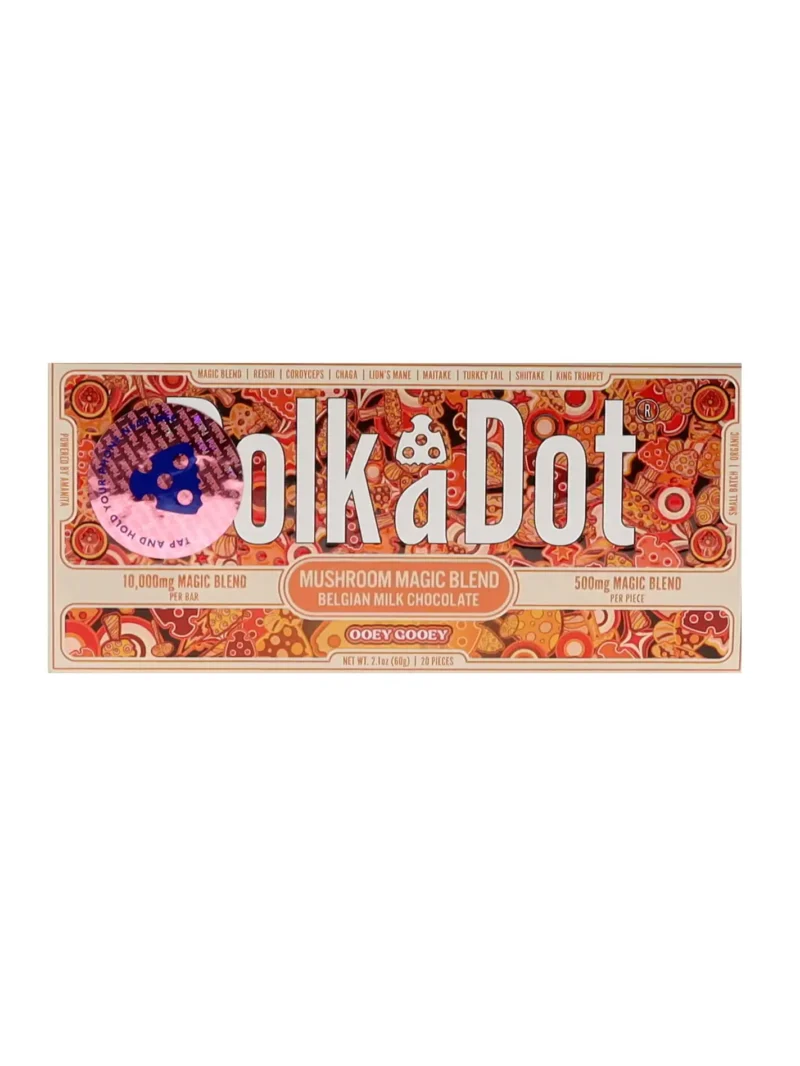 Belgian Milk Chocolate Ooey Gooey PolkaDot Magic Mushroom