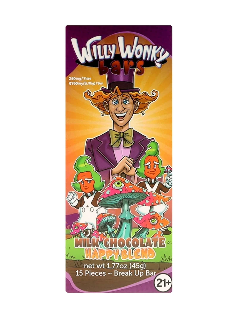 Milk Chocolate Bar Willy Wonky Happy Blend