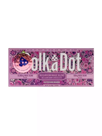 Intense Dark Chocolate PolkaDot Magic Mushroom Bars 500mg