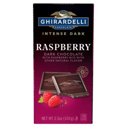 Raspberry Dark Chocolate Bar Intense Dark